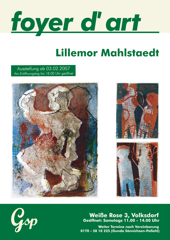 Ausstellung: Lillemor Mahlstaedt ab 03.02.2007