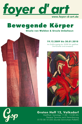 Ausstellung: Gisela von Waldow & Ursula Unbehaun ab 19.12.2009