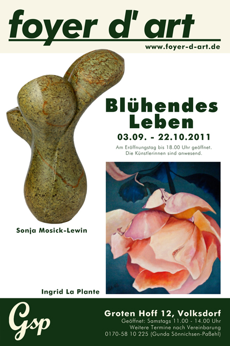 Ausstellung: Ingrid La Plante & Sonja Mosick-Lewin ab 03.09.2011